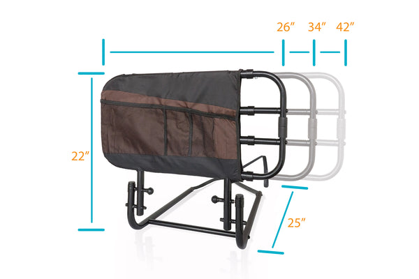 EZ Adjust Bed Rail and Bed Assist Grab Bar