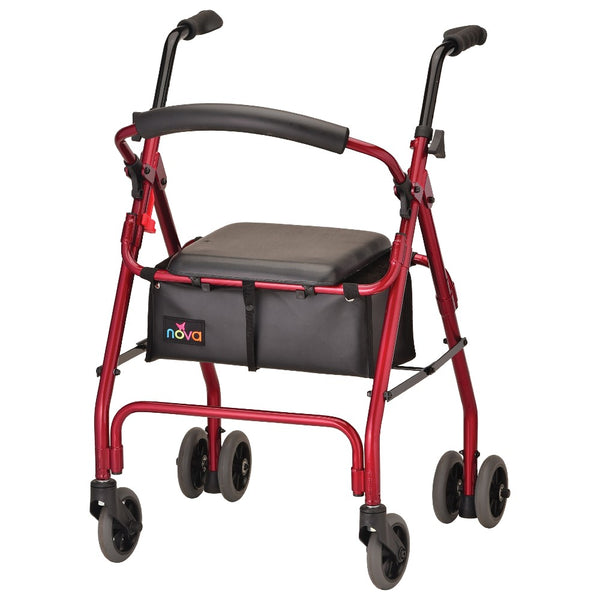 Cruiser Classic Rolling Walker- Red