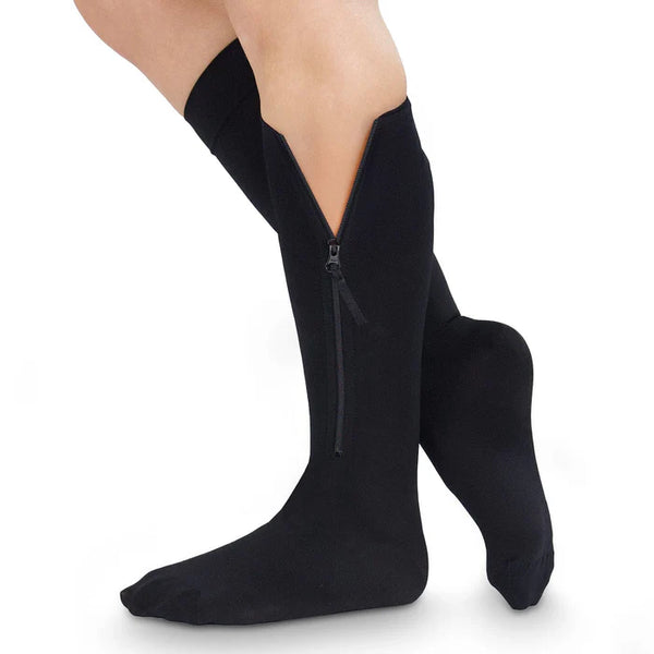 Zippered Compression Stockings