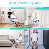 Reclining Shower Commode Transport Chair