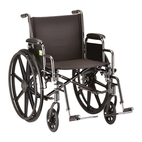 Nova Hammertone Wheelchair - 20" With Detachable Arms & Elevating Legrest