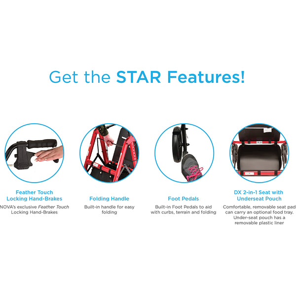 Nova Star 8 Deluxe Rollator