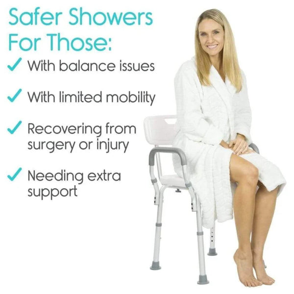 Shower Chair with arms and Back