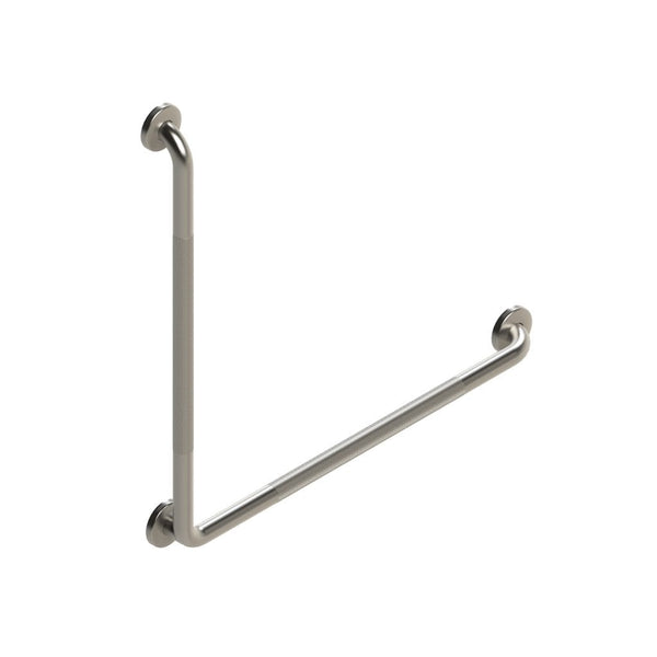 Easy Mount L-Shaped Knurled Grab Bar for Left or Right Hand