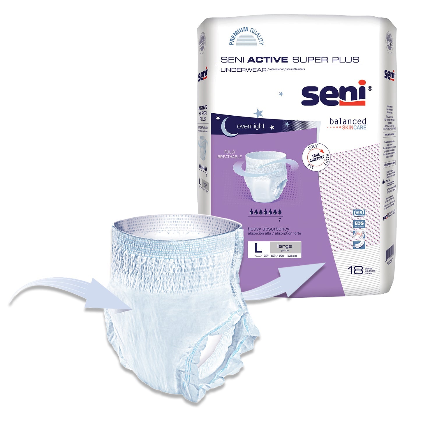 Trial Pack of Seni Active Super Plus Underwear - Small