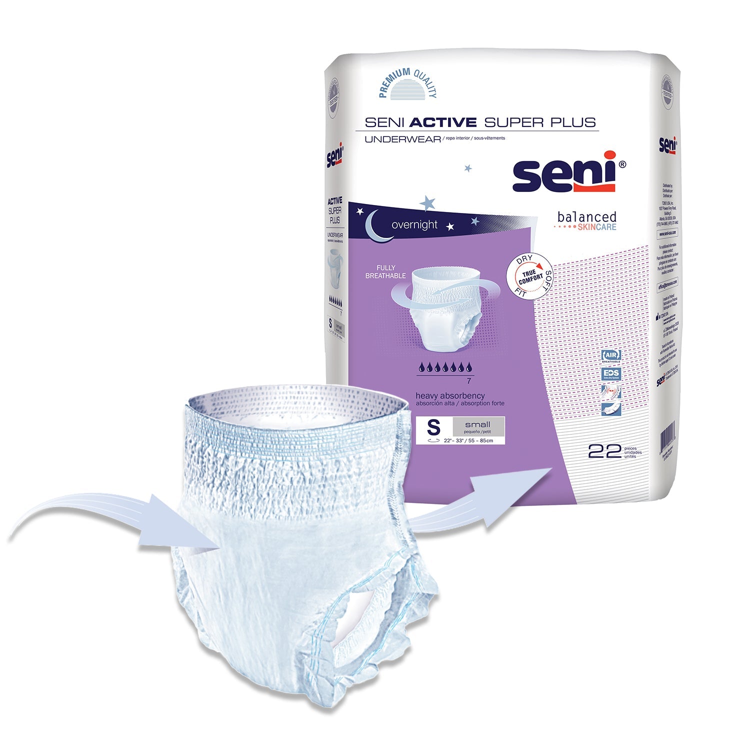 Trial Pack of Seni Active Super Plus Underwear - Small