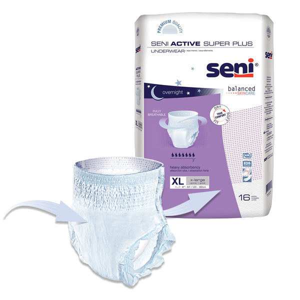 Trial Pack of Seni Active Super Plus Underwear - Small