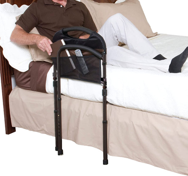 Mobility Bed Rail with Swing-Out Mobility Arm