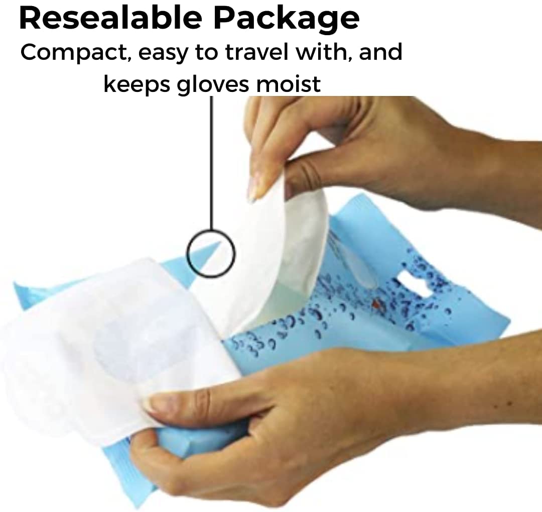 Cleanis Waterless Bathing Aqua Total Hygiene Gloves