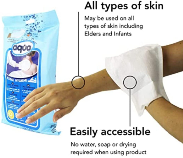 Cleanis Waterless Aqua Sensitive Wash Gloves