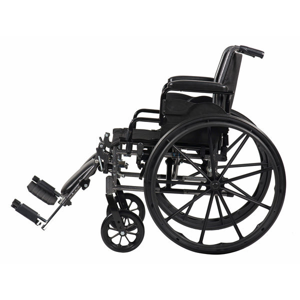 DynaRide Lightweight Wheelchair with Elevating Leg Rest