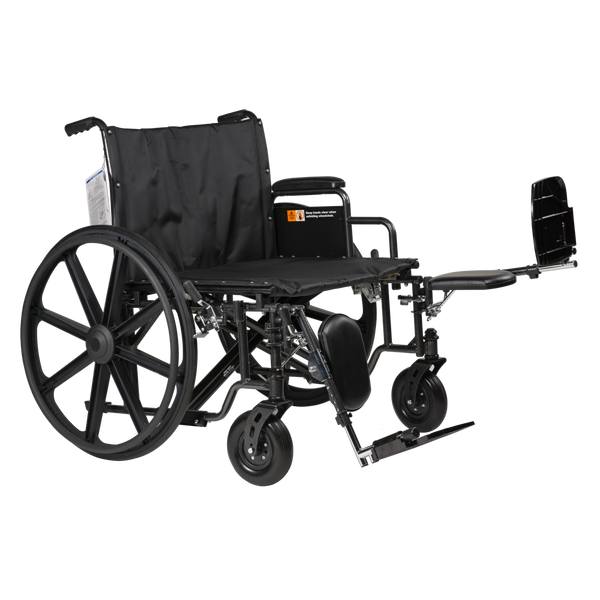 Bariatric Heavy Duty Wheelchair With Elevating Leg Rest