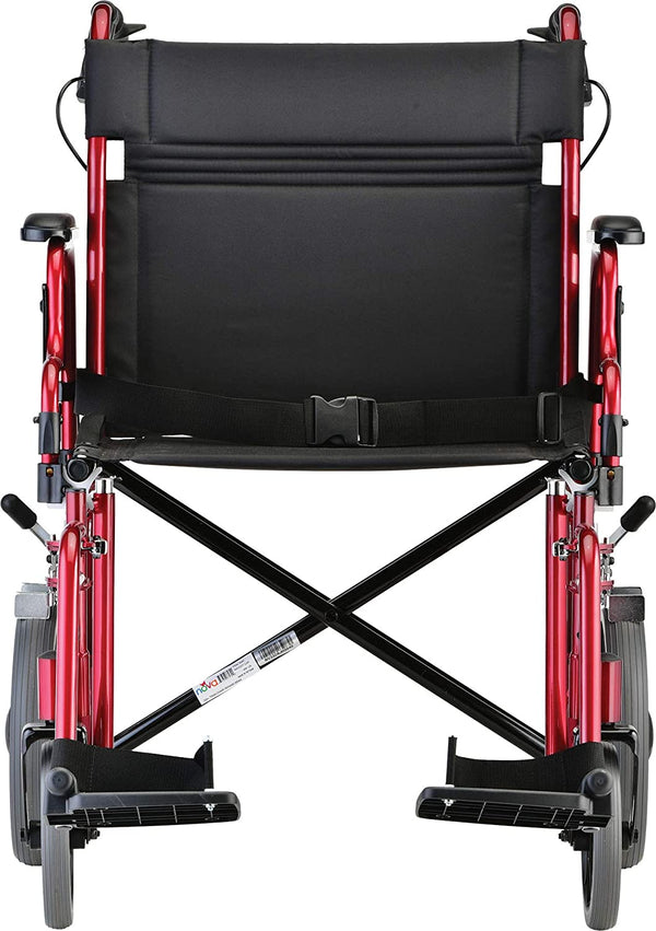 Transport Chair with 22" Seat & Hand Brakes