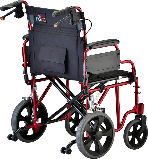 Transport Chair with 22" Seat & Hand Brakes