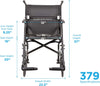 Ultra Lightweight Transport Chair with 19" Seat